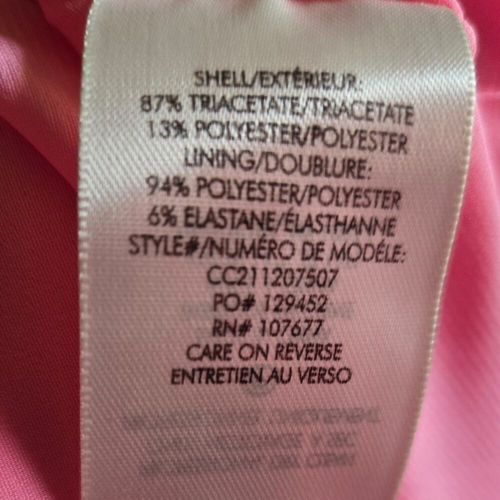 Alice + Olivia Rayni Pink Bow Detailed Satin Halterneck Maxi Dress NWT Size 8 - Picture 6 of 8